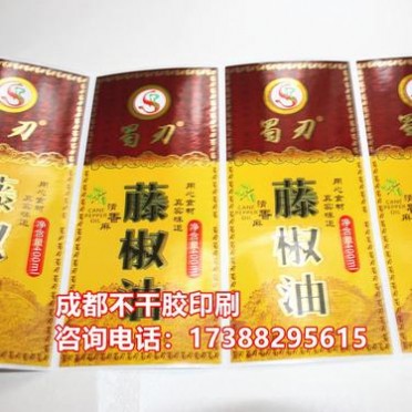 成都食品不干膠標貼廠家 成都自動貼標印刷