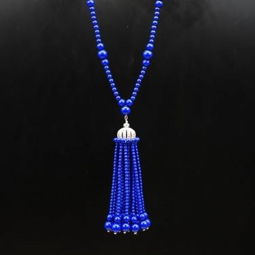潮流街拍百搭青金石項鏈服飾配件飾品散珠批發aaaaa級